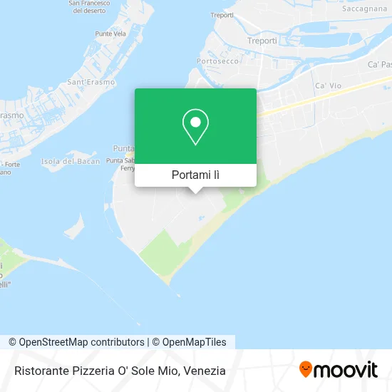 Mappa Ristorante Pizzeria O' Sole Mio