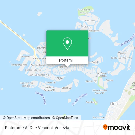 Mappa Ristorante Ai Due Vesconi