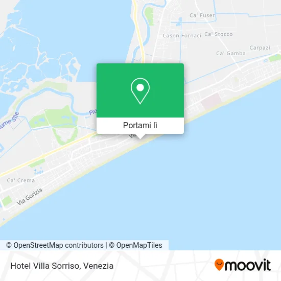 Mappa Hotel Villa Sorriso
