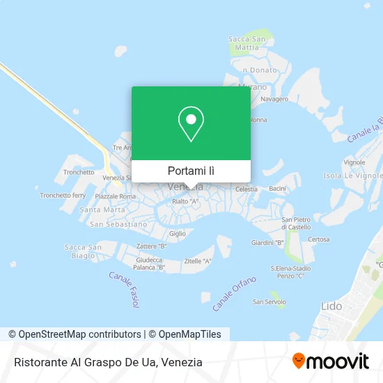 Mappa Ristorante Al Graspo De Ua