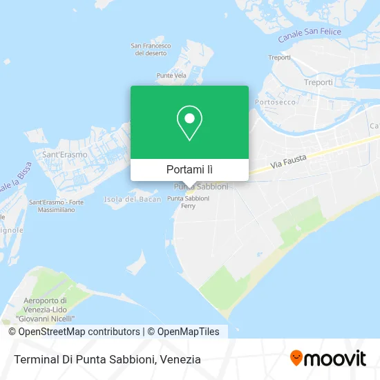 Mappa Terminal Di Punta Sabbioni