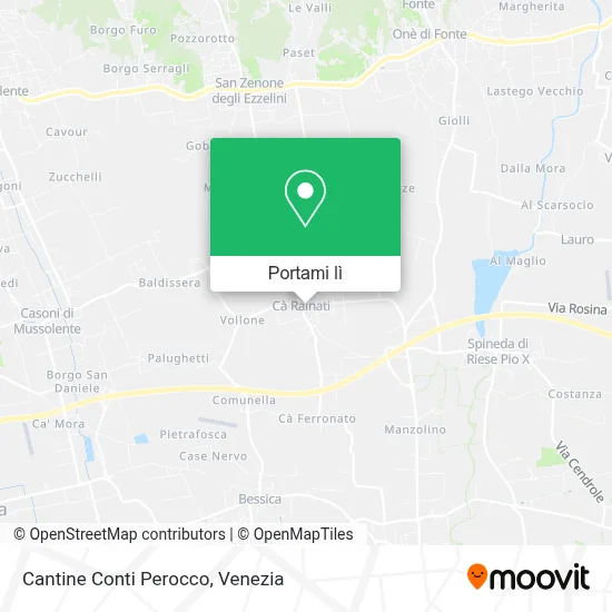 Mappa Cantine Conti Perocco