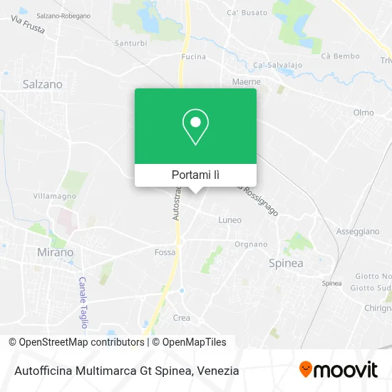Mappa Autofficina Multimarca Gt Spinea