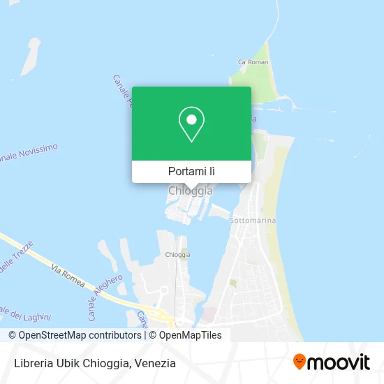 Mappa Libreria Ubik Chioggia