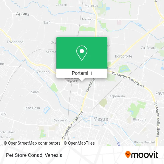 Mappa Pet Store Conad