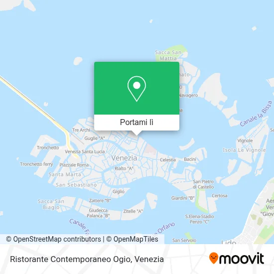 Mappa Ristorante Contemporaneo Ogio
