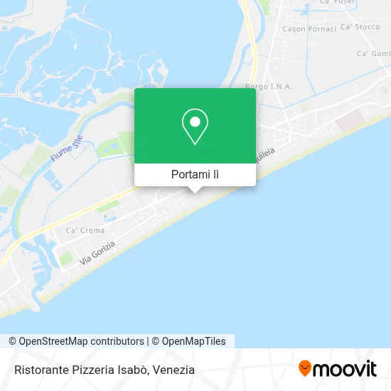 Mappa Ristorante Pizzeria Isabò