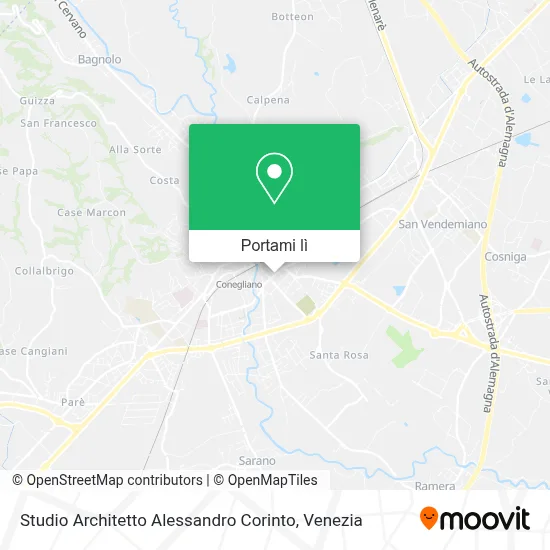 Mappa Studio Architetto Alessandro Corinto