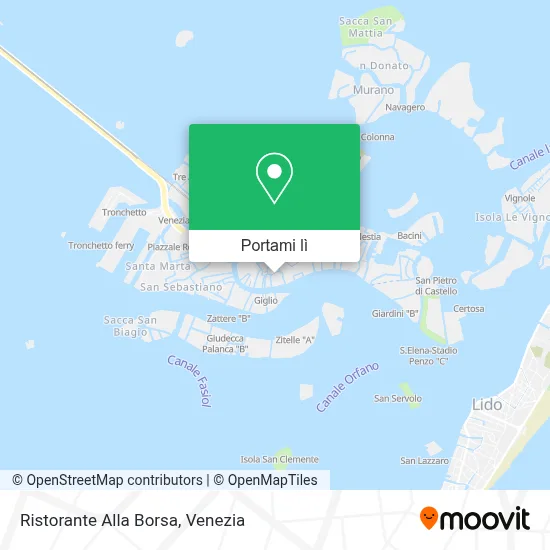 Mappa Ristorante Alla Borsa