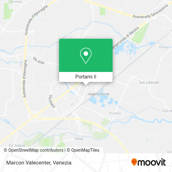 Mappa Marcon Valecenter