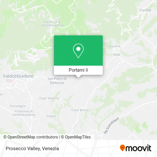 Mappa Prosecco Valley
