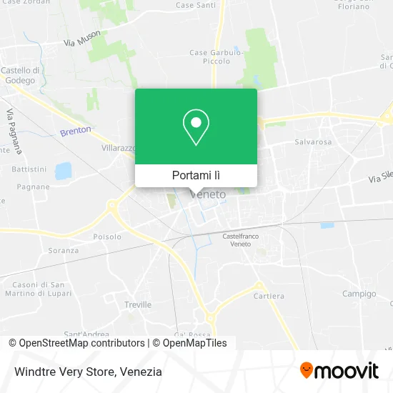 Mappa Windtre Very Store