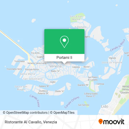Mappa Ristorante Al Cavallo