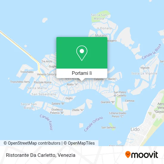 Mappa Ristorante Da Carletto