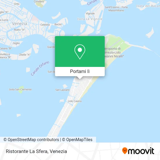Mappa Ristorante La Sfera
