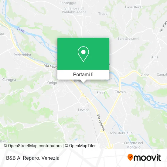 Mappa B&B Al Reparo