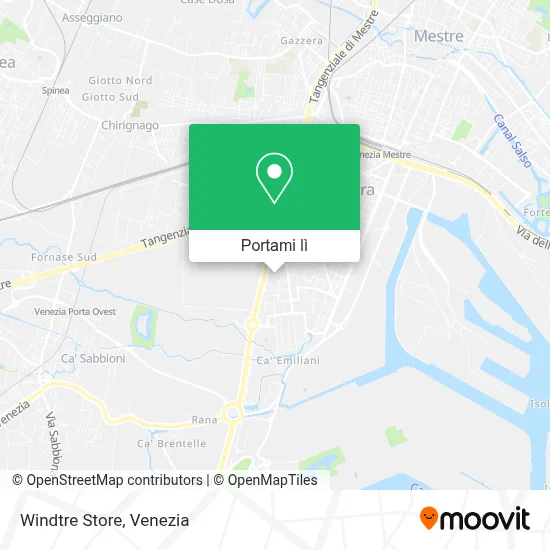 Mappa Windtre Store