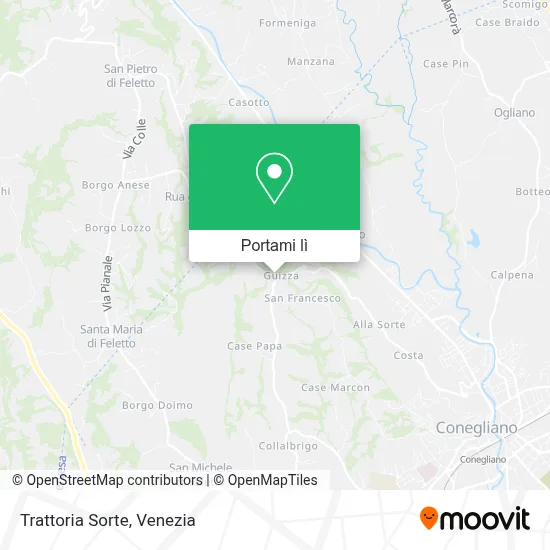 Mappa Trattoria Sorte