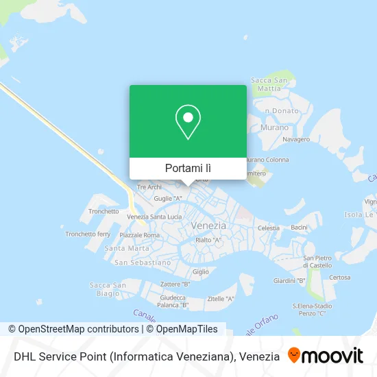 Mappa DHL Service Point (Informatica Veneziana)