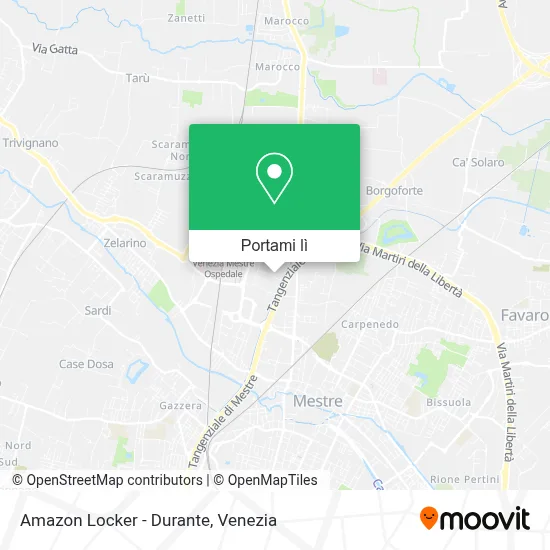 Mappa Amazon Locker - Durante