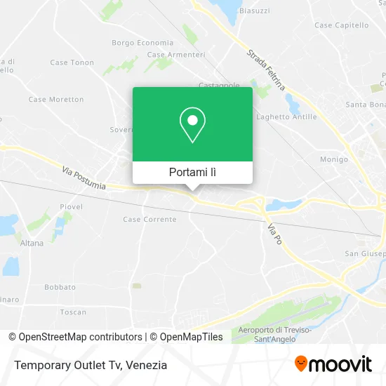Mappa Temporary Outlet Tv