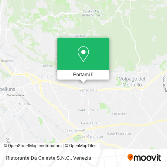 Mappa Ristorante Da Celeste S.N.C.