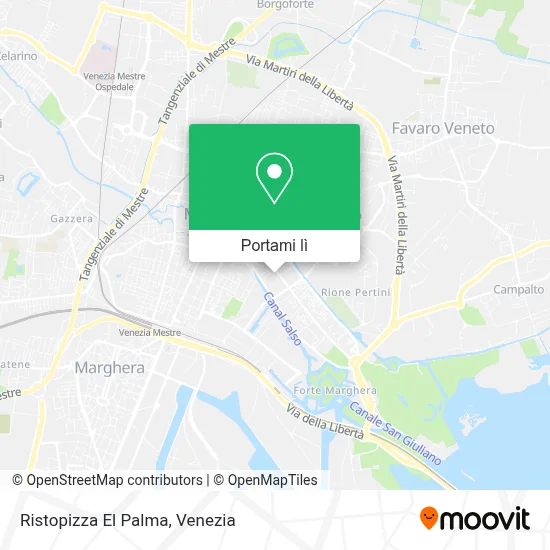 Mappa Ristopizza El Palma