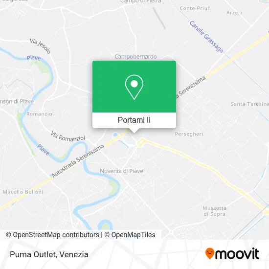 Mappa Puma Outlet