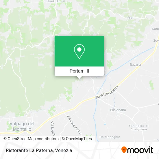 Mappa Ristorante La Paterna