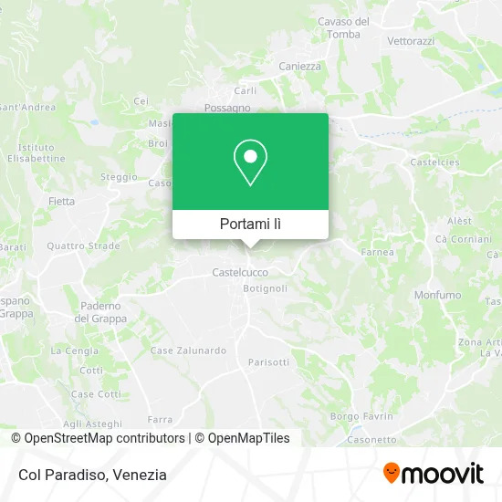 Mappa Col Paradiso