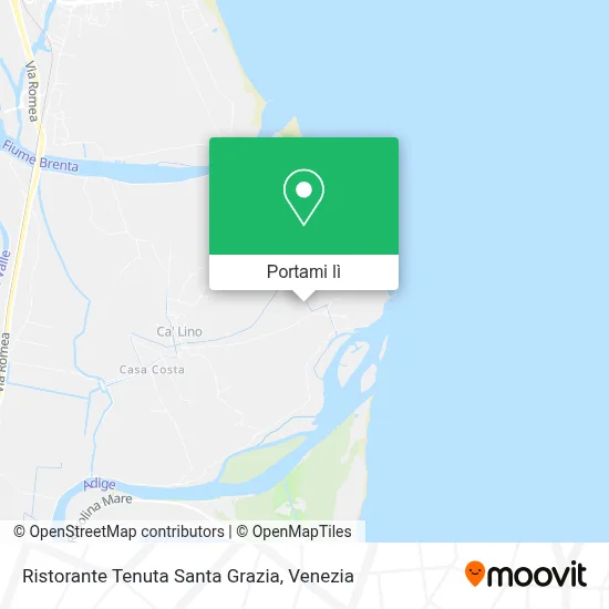 Mappa Ristorante Tenuta Santa Grazia