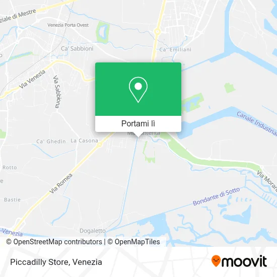 Mappa Piccadilly Store