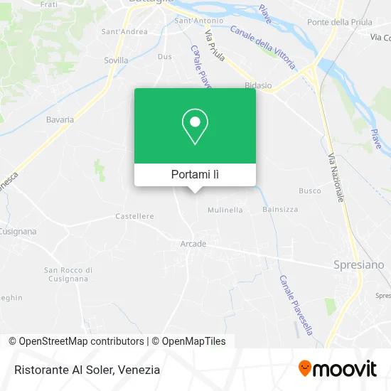 Mappa Ristorante Al Soler