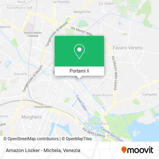 Mappa Amazon Locker - Michela