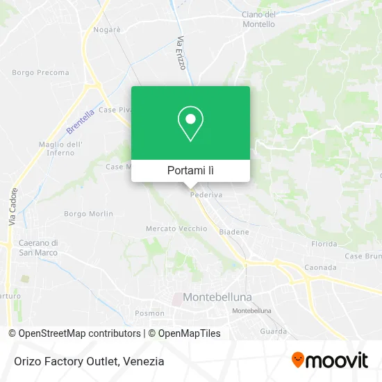 Mappa Orizo Factory Outlet