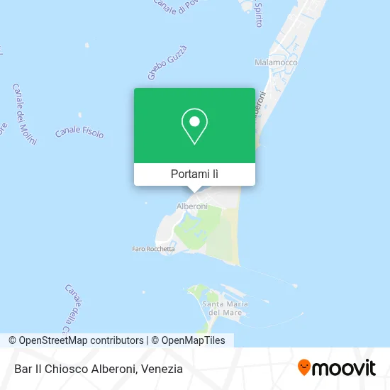 Mappa Bar Il Chiosco Alberoni