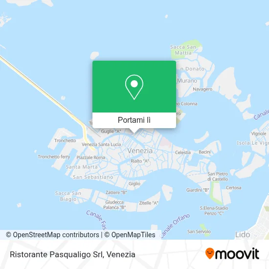 Mappa Ristorante Pasqualigo Srl