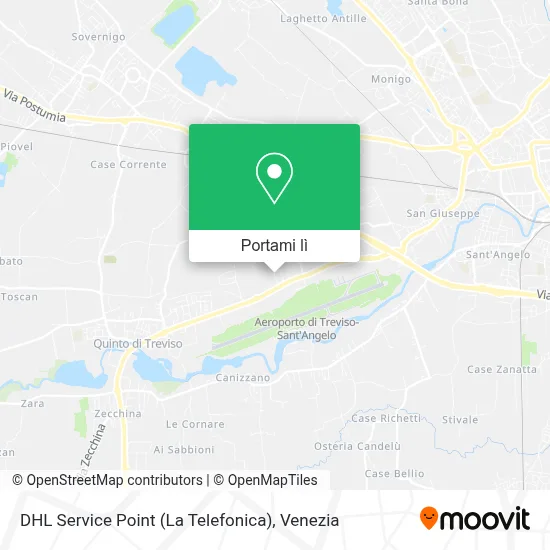 Mappa DHL Service Point (La Telefonica)