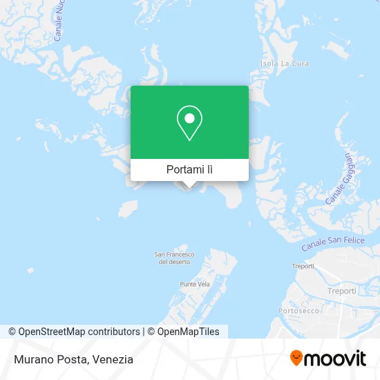 Mappa Murano Posta