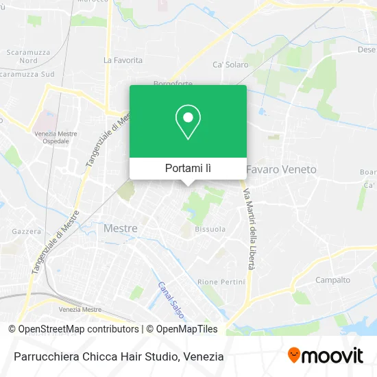 Mappa Parrucchiera Chicca Hair Studio