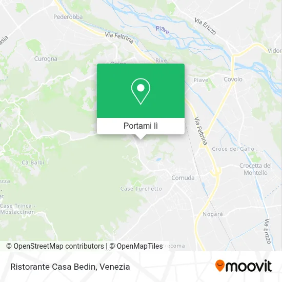 Mappa Ristorante Casa Bedin
