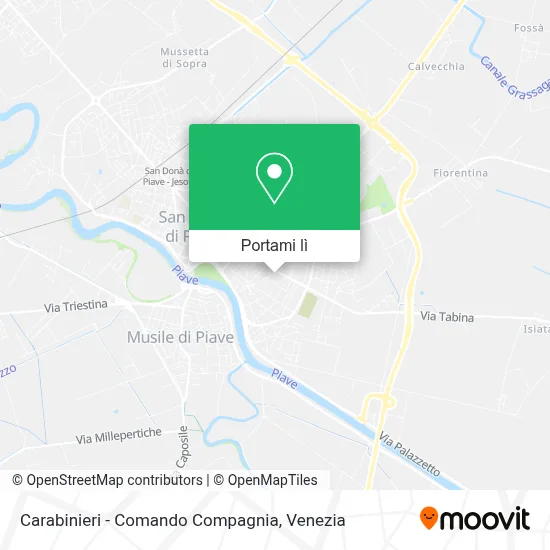Mappa Carabinieri - Comando Compagnia