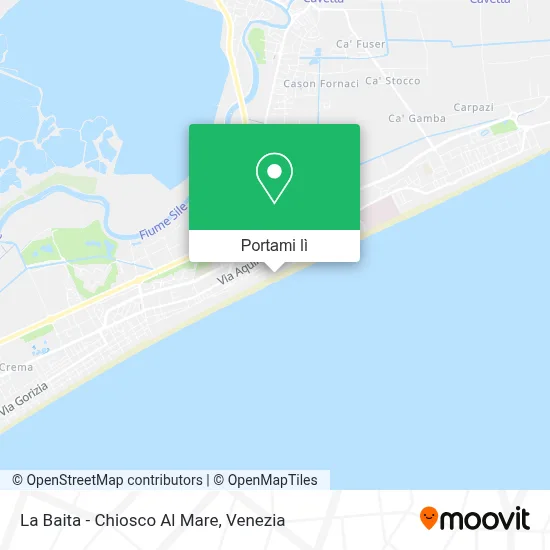 Mappa La Baita - Chiosco Al Mare