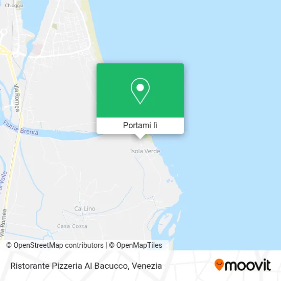 Mappa Ristorante Pizzeria Al Bacucco