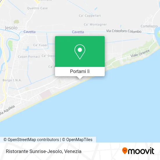 Mappa Ristorante Sunrise-Jesolo