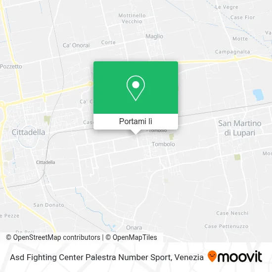 Mappa Asd Fighting Center Palestra Number Sport