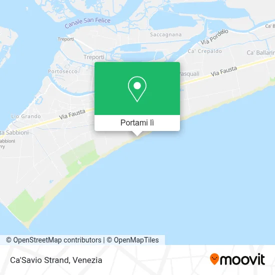 Mappa Ca'Savio Strand