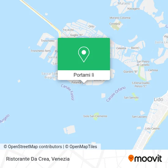 Mappa Ristorante Da Crea