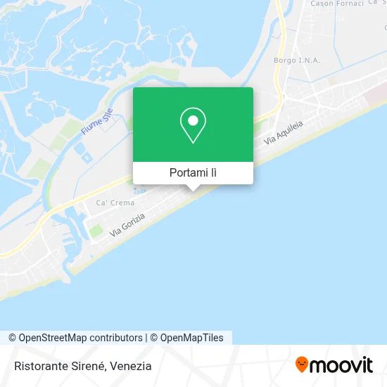 Mappa Ristorante Sirené