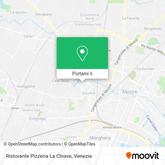 Mappa Ristorante Pizzeria La Chiave